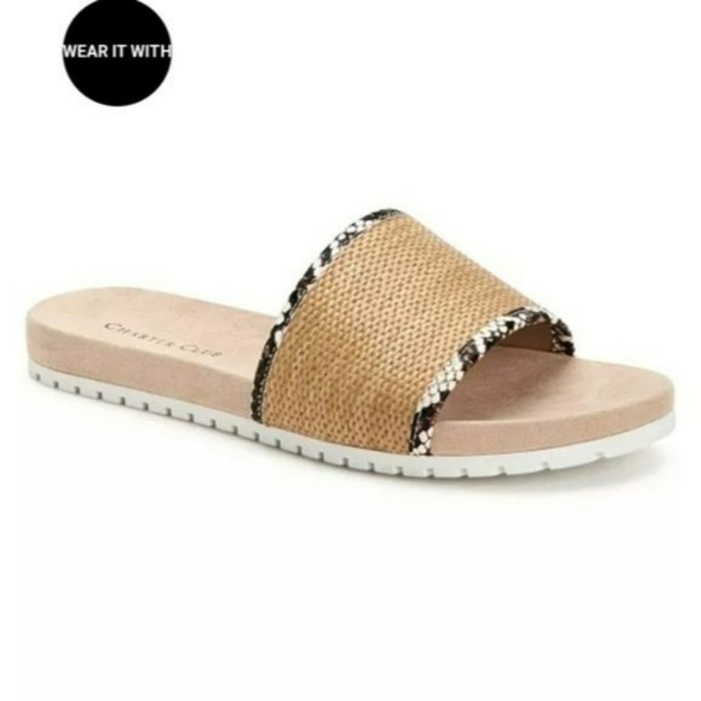 Charter Club Beyso Flat Sandals -9 - Picture 1 of 8